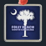 Folly Beach (P&C) Metalen Ornament<br><div class="desc">Folly Beach,  South Carolina.</div>