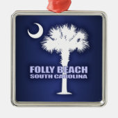 Folly Beach (P&C) Metalen Ornament (Voorkant)
