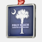 Folly Beach (P&C) Metalen Ornament (Links)