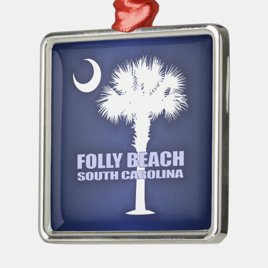 Folly Beach (P&C) Metalen Ornament (Links)
