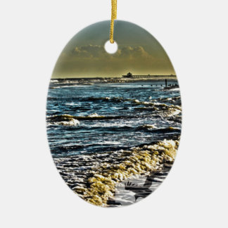 Folly Beach, SC Keramisch Ornament