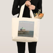 Folly Beach SC, Pier, Charleston, Photography Grote Tote Bag (Voorkant (product))