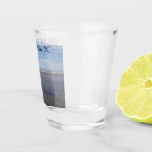 Folly Beach, SC Shot Glass Glas (Rechts)