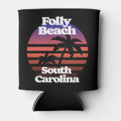 Folly Beach South Carolina Blikjeskoeler (Voorkant)