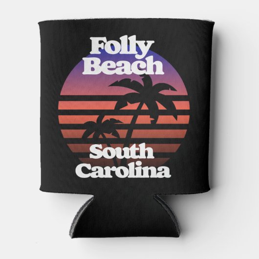 Folly Beach South Carolina Blikjeskoeler (Voorkant)