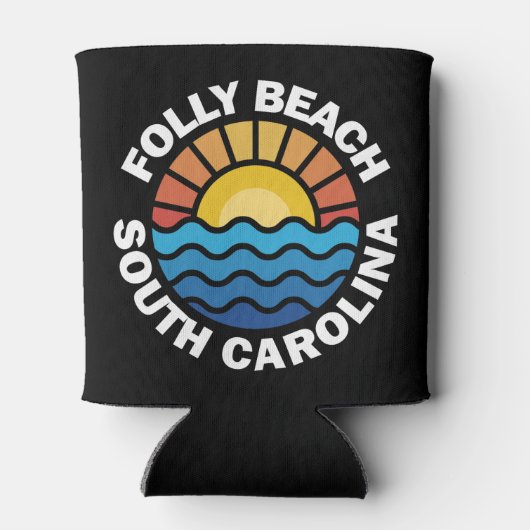 Folly Beach, South Carolina Blikjeskoeler (Achterkant)