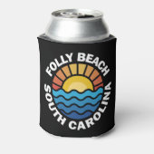 Folly Beach, South Carolina Blikjeskoeler (Blikje Achterkant)