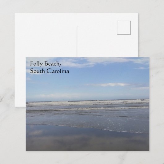 Folly Beach, South Carolina Briefkaart (Voorkant / Achterkant)