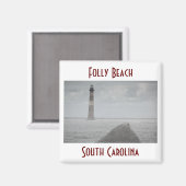 Folly Beach, South Carolina Magneet (Voorkant / Achterkant)