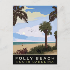 Folly Beach, South Carolina, Reizen Briefkaart