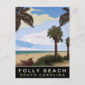Folly Beach, South Carolina, Reizen Briefkaart (Voorkant)