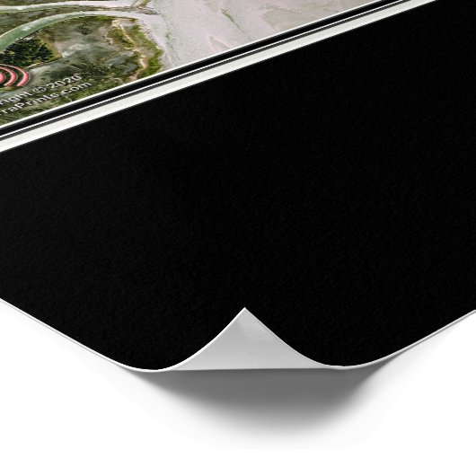 Folly Beach South Carolina Satellite Poster Map (Hoek)