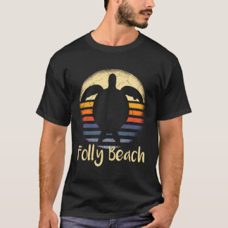 Folly Beach South Carolina SC Loggerhead Zee Turtl T-shirt