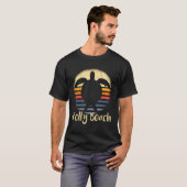 Folly Beach South Carolina SC Loggerhead Zee Turtl T-shirt (Voorkant volledig)