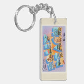 Folly Beach South Carolina SC Old  Briefkaart Sleutelhanger (Voorkant Links)