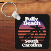 Folly Beach South Carolina Sleutelhanger (Voorkant)