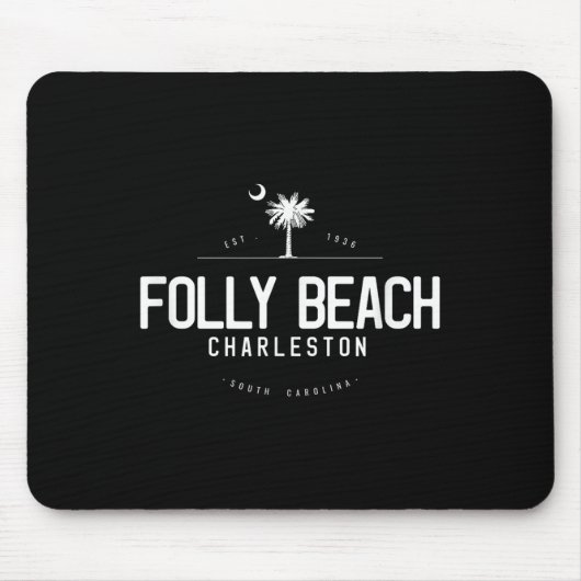 Folly Beach South Carolina Surfen Muismat (Voorkant)