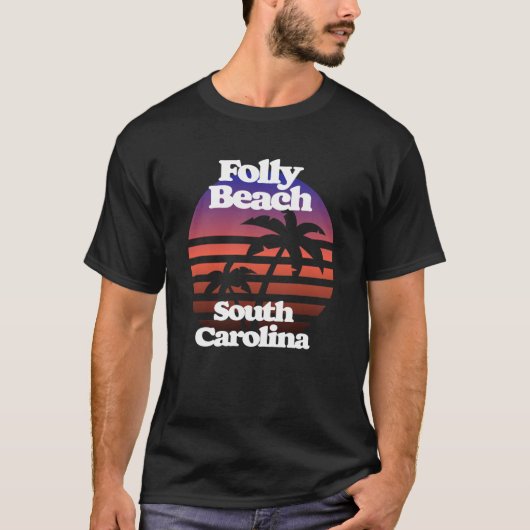 Folly Beach South Carolina T-shirt (Voorkant)