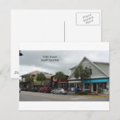 Folly Beach Strip Briefkaart (Voorkant / Achterkant)