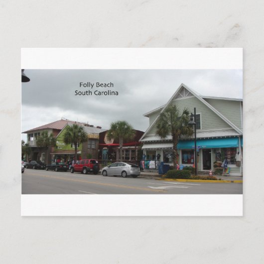 Folly Beach Strip Briefkaart (Voorkant)