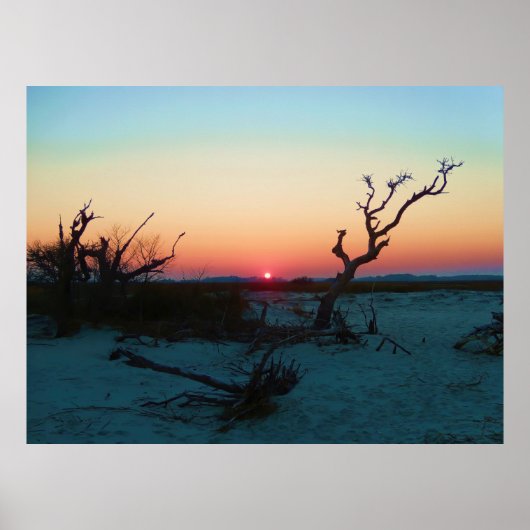 Folly Beach Sunset Poster (Voorkant)
