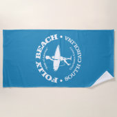 Folly Beach (surfer) Strandlaken (Voorkant)