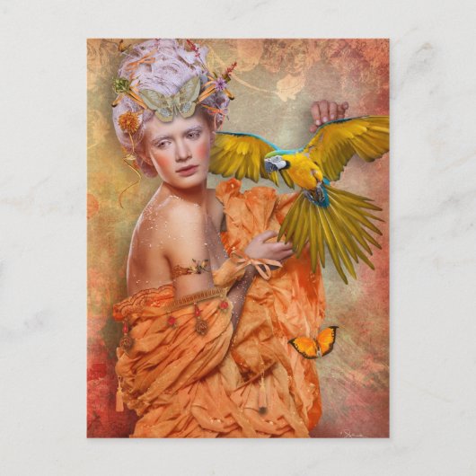 Folly Girl Post Card Briefkaart (Voorkant)