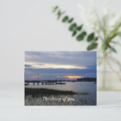 Folly Harbor Sunset Briefkaart (Staand voorkant)