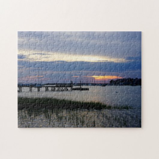 Folly Harbor Sunset Legpuzzel (Horizontaal)
