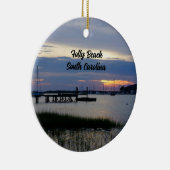 Folly Harbor Zonsondergang Ornament (Rechts)