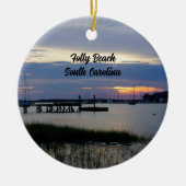 Folly Harbour Sunset Ornament (Voorkant)