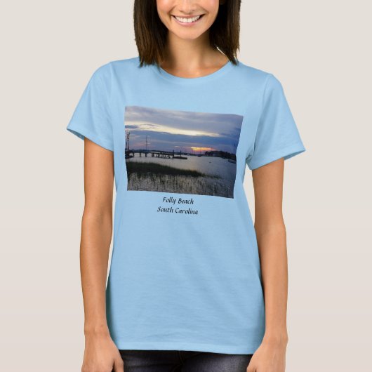 Folly Harbour Sunset T-shirt (Voorkant)