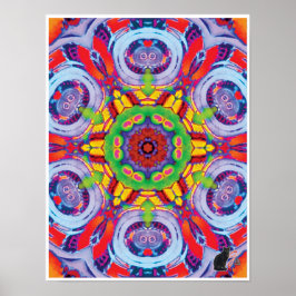 Folly Kinetic Collage Kaleidoscope Poster