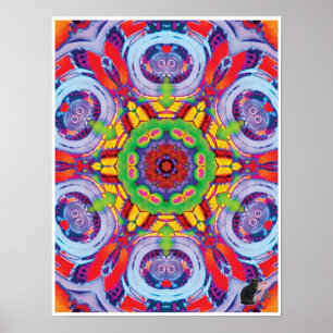 Folly Kinetic Collage Kaleidoscope Poster
