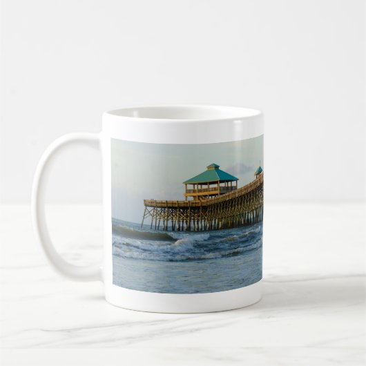Folly Pier Morning Coffee Mok (Links)