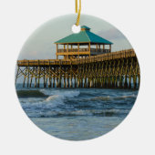 Folly Pier Morning Keramisch Ornament (Voorkant)