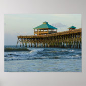 Folly Pier Morning Poster (Voorkant)