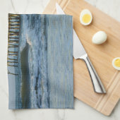 Folly Pier Morning Theedoek (Quarter Fold)