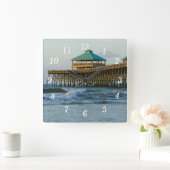 Folly Pier Morning Wall klok (Huis)