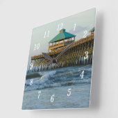 Folly Pier Morning Wall klok (Hoek)