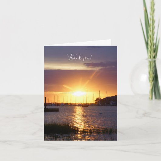 Folly River Sunrays Dank je kaart (Voorkant)