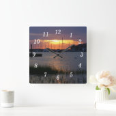 Folly River Sunset Wandklok (Huis)