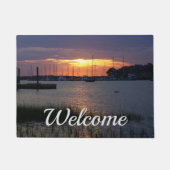 Folly River Sunset Welcome Doormat Deurmat (Voorkant)