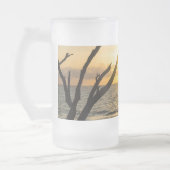 Folly Sunrise Tree Silhouette Frosted Glass Beer M Matglas Bierpul (Links)