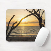 Folly Sunrise Tree Silhouette Muismat (Met muis)