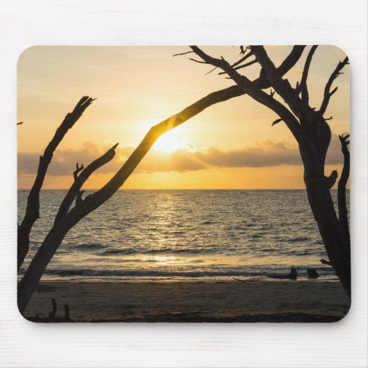 Folly Sunrise Tree Silhouette Muismat (Voorkant)
