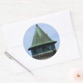 Folso Iconen: Gevangenis Guard Tower Ronde Sticker (Envelop)
