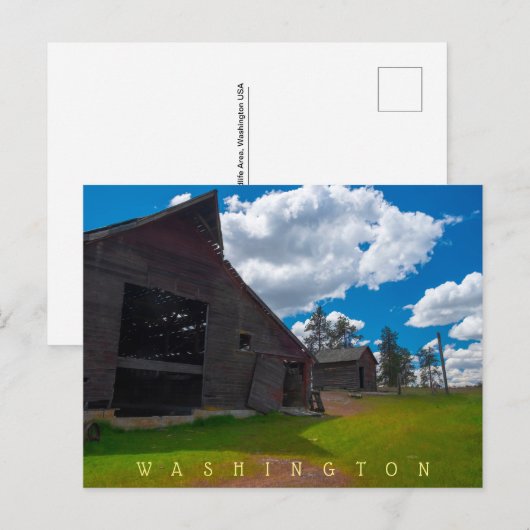 Folsom Boerderij Fishtrap Lake Washington Briefkaart (Voorkant / Achterkant)