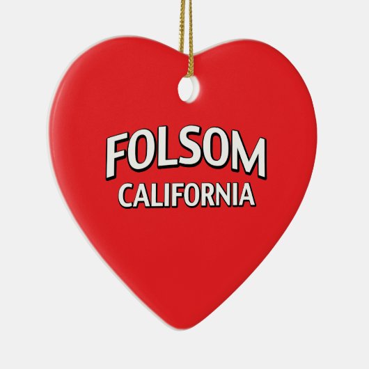 Folsom California Keramisch Ornament (Rechts)
