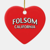 Folsom California Keramisch Ornament (Achterkant)